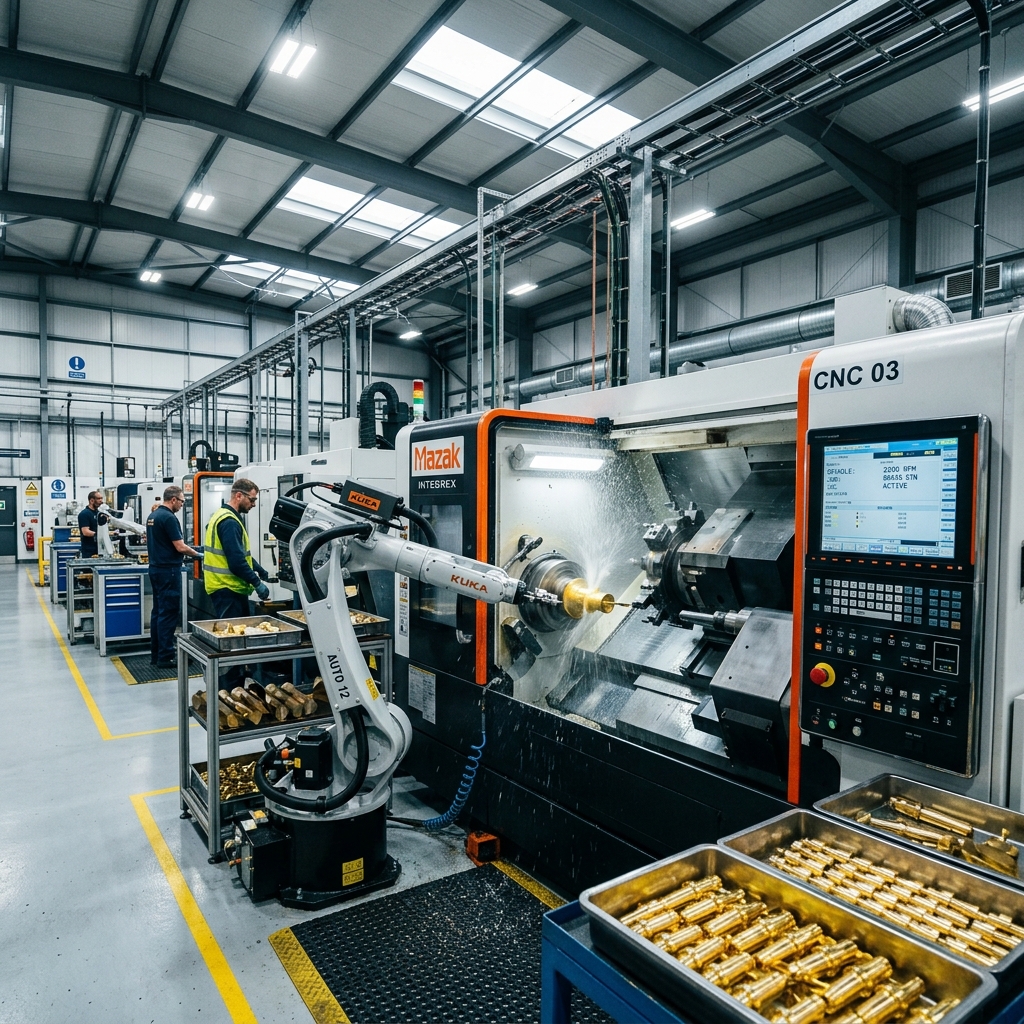 Automated CNC Machining Shop Floor